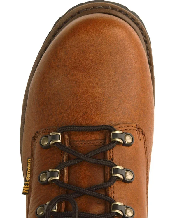 Men's Brown Georgia Boot Hammer Internal Metatarsal Steel Toe Work Boot Size 10