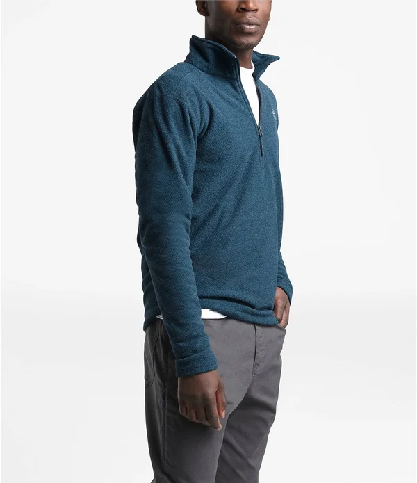 The North Face Men's Textured Cap Rock 1/4 Zip Pullover - Medium, Blue