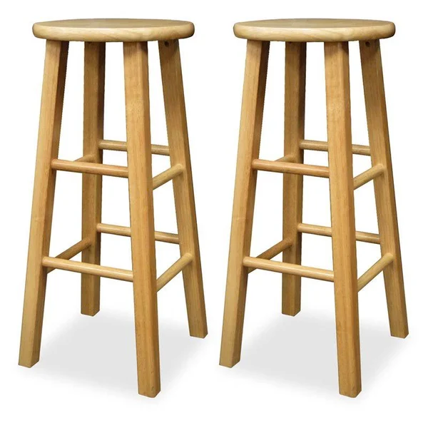 Winsome 2-Piece Bar Stool Set, Beech - 2 pack