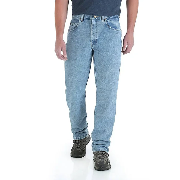 Big and Tall - Wrangler Rugged Wear Relaxed-Fit Jeans - Size 52, Blue