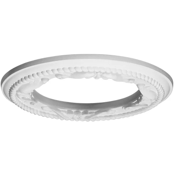 12 1/4x22OD x 7 1/2x22ID x 7/8x22P Roped Medway Ceiling Medallion (Fits Canopies Up to 7 1/2x22), Hand-Painted Cloud Burst Crack