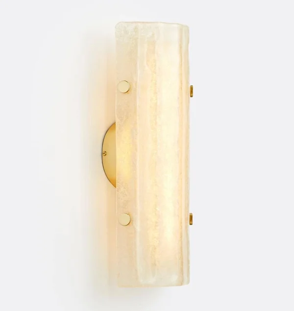 Rejuvenation Willamette 16x22 LED Champagne Fluted Sconce A2562 - Aged Brass