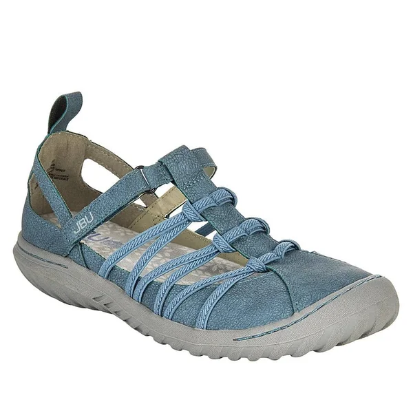 Women's Jambu JBU Juliet Vegan Closed Toe Sandal - Size: 7.5, Beige