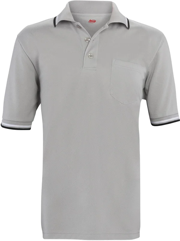 Adams Baseball/Softball Short Sleeve Umpire Shirt - Grey, Size: XXL
