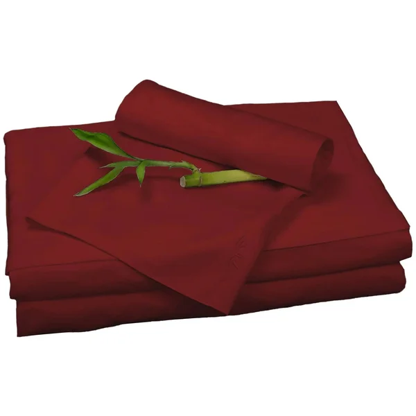 BedVoyage Rayon from Bamboo Split King Sheet Set in Cayenne