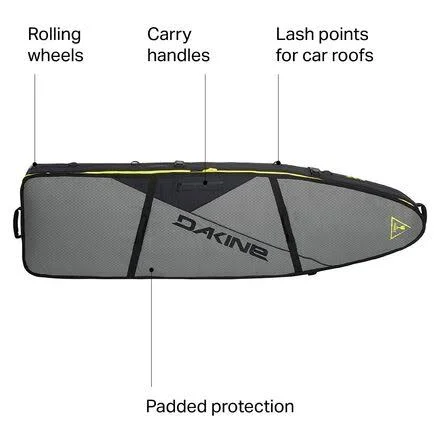 Dakine World Traveler Quad Surfboard Bag - Carbon - 7&6x22