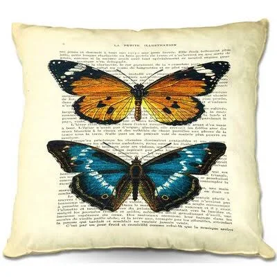 Talon Couch Monarch Butterflies Throw Pillow Charlton Home Size: 18x22 x 18x22