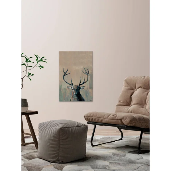 Marmont Hill What Up Buck Canvas Wall Art - Size: 60 inch x 40 inch