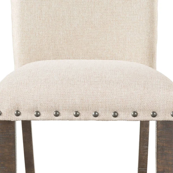 Picket House Furnishings Dex Upholstered Dining Chair Set, Cream - 2 pack