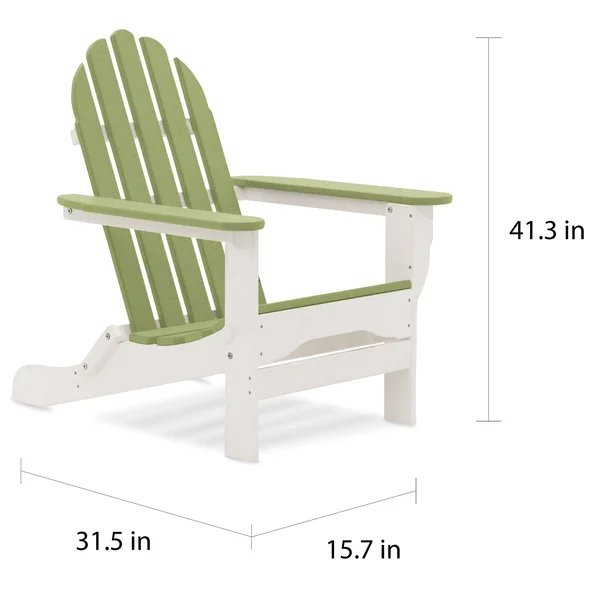 DuroGreen Recycled Plastic The Adirondack Chair - Blue
