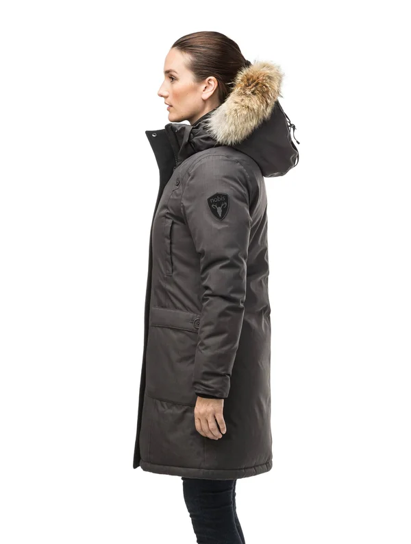 Merideth Ladies Parka, Chalk, Xxs
