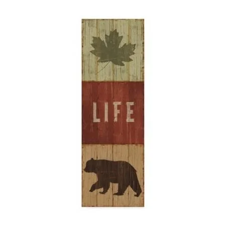 Trademark Fine Art 'Lake Lodge XIV' Canvas Art by Sue Schlabach, Size: 16 x 47