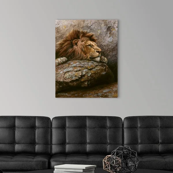 Lion Male 2 - Canvas Wall Art, 24x30, Great Big Canvas