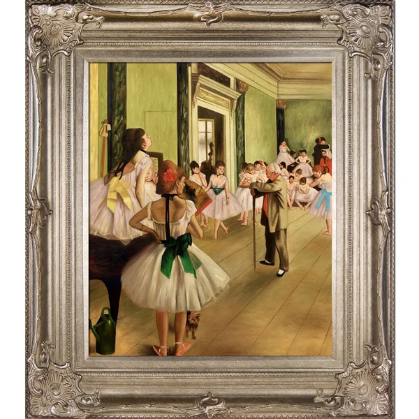 La Pastiche Edgar Degas &The Dance Class& Hand Painted Oil Reproduction
