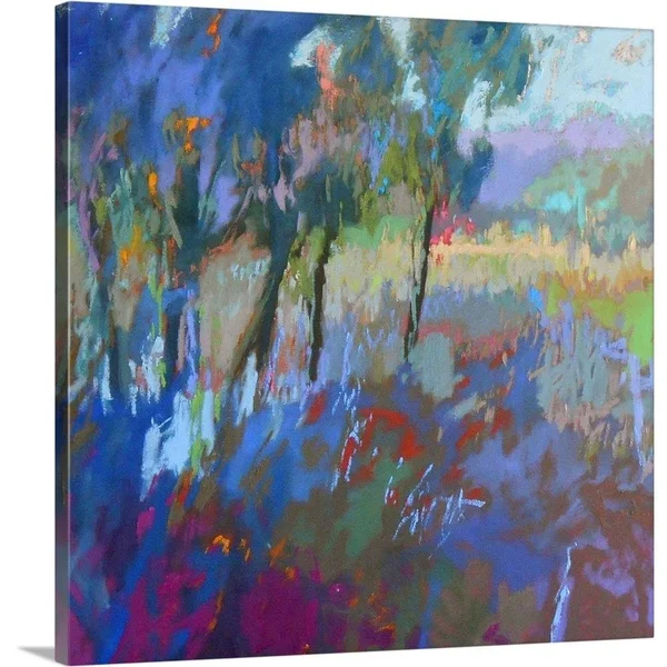 GreatBigCanvas Color Field 44 by Jane Schmidt 16-in H x 16-in W Abstract Print on Canvas - 2414645-24-16X16