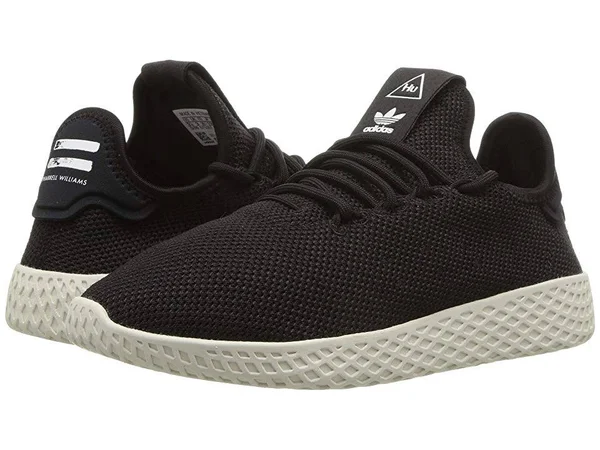 Adidas Pw Tennis Hu J Big Kid's Shoes Black-white Bd7768