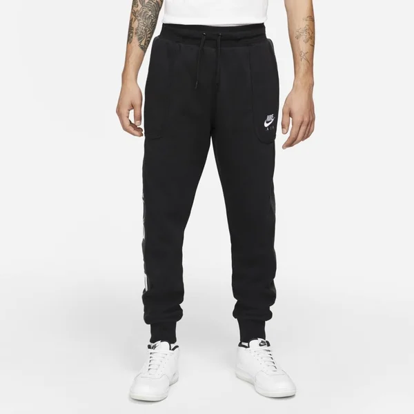 Nike Men's NSW Air Fleece Joggers in Black, Size S, DC4317-011
