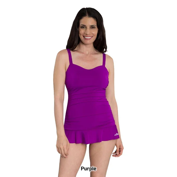 Dolfin Women's Aquashape Sweetheart Swimdress Blue 16