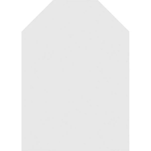 Ekena Millwork GVPOT20X3601SN 20x22W x 36x22H Octagonal Top Surface Mount PVC Gable Vent: Non-Functional, w/ 3-1/2x22W x 1x22P S