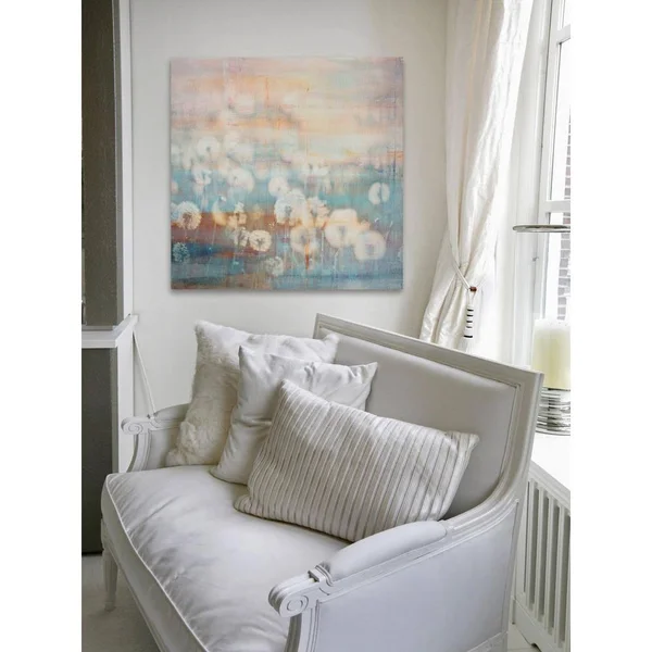 Parvez Michel 32 in. H x 32 in. W Hazy Dandelions by Parvez Taj Printed Canvas Wall Art - N/A