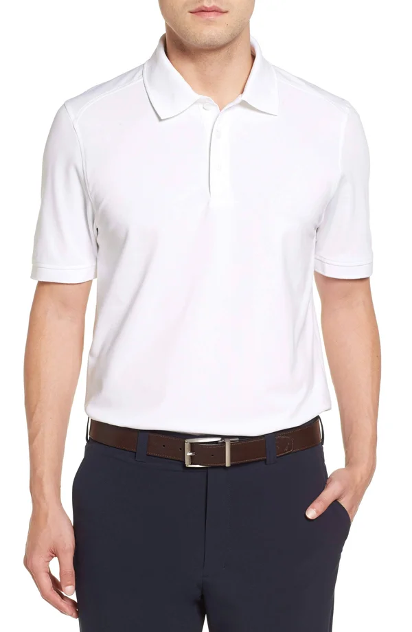 Cutter & Buck Men's Big & Tall Advantage Polo - White