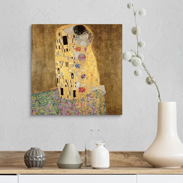 Great Big Canvas The Kiss Canvas Wall Art Print