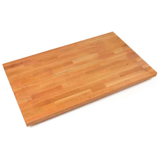 John Boos 1-3/4x22 Thick American Cherry Blended Butcher Block Island Countertop 60x22 W x 30x22 D, Oil Finish