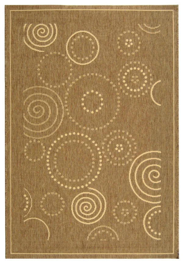 Safavieh Courtyard CY1906-3009 5&3x22 x 7&7x22 Brown - Natural Area Rug