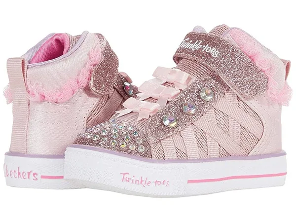 Skechers Girls Infant Shuffle Lite-Adore-A-Ball Light Up Sneaker