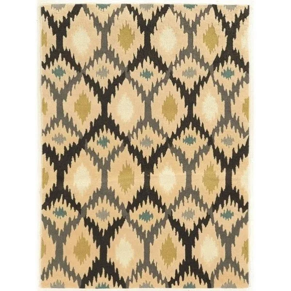 Riverbay Furniture 5' x 7' Hand Tufted Rug in Gray and Ivory