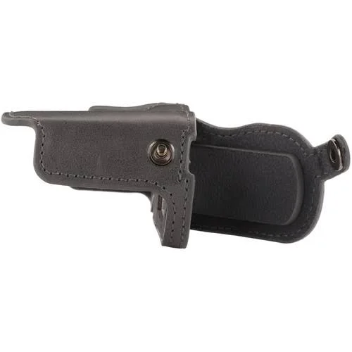 MegaGear mg1706 Ever Ready Leather Camera Case Compatible with Panasonic Lumix Dmc-gx85 - Dmc-gx80 (12-32mm) - Gray
