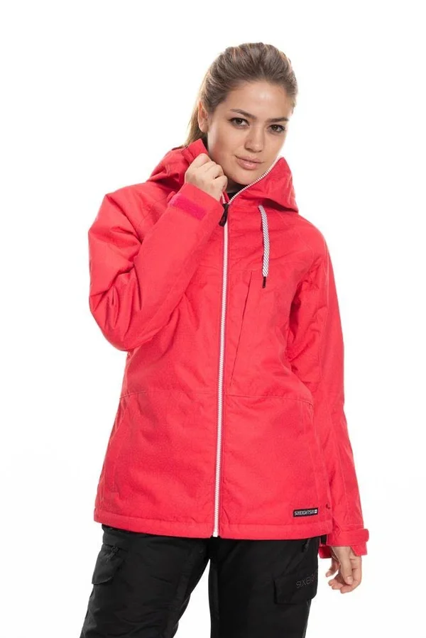 686 Women's Athena Insulated Jacket Black Speckle Colorblock, L
