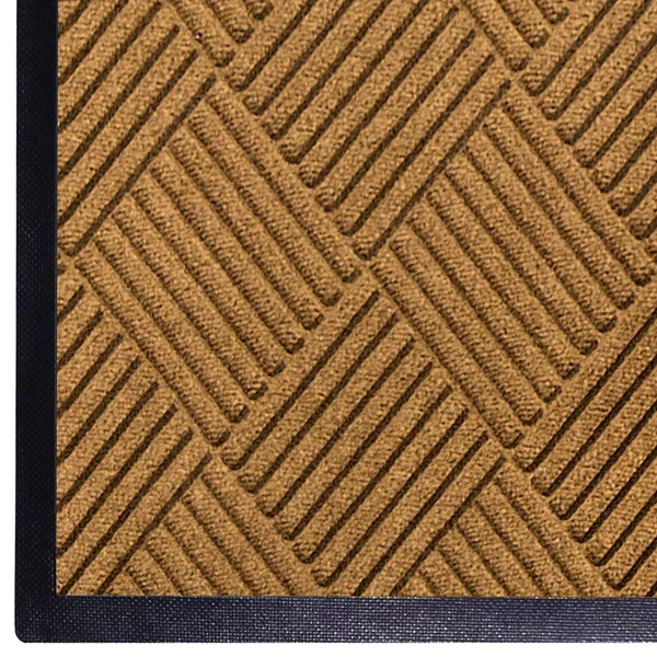 Waterhog Diamond, Commercial-Grade Entrance Mat with Rubber Border - Indoor/Outdoor, Quick Drying, Stain Resistant Door Mat (Go