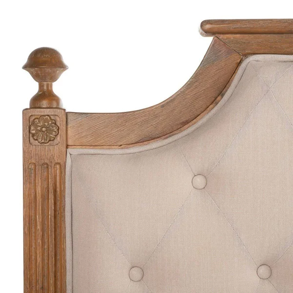 Safavieh Rustic Wood Beige Tufted Linen Headboard (Twin)