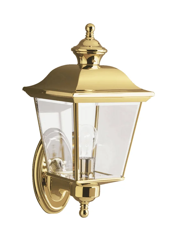 Kichler 9712PB Bay Shore Outdoor Wall 1-Light - Polished Brass
