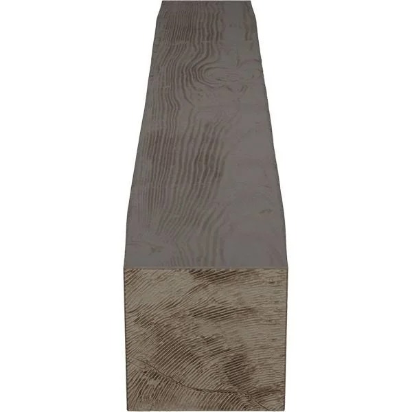 Ekena Millwork MANUSD04X06X72HD 4x22H x 6x22D x 72x22W Sandblasted Faux Wood Fireplace Mantel, Natural Honey Dew