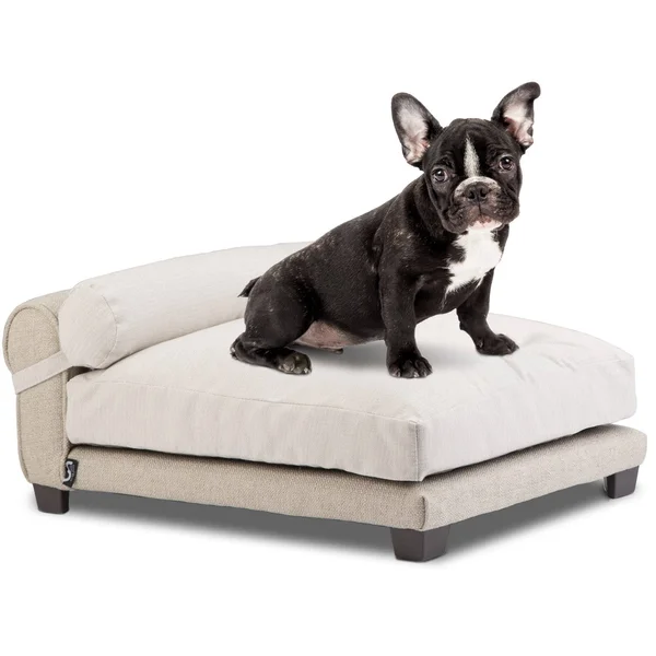 Club Nine Pets Belmont Orthopedic Dog Bed, Medium, Linen.
