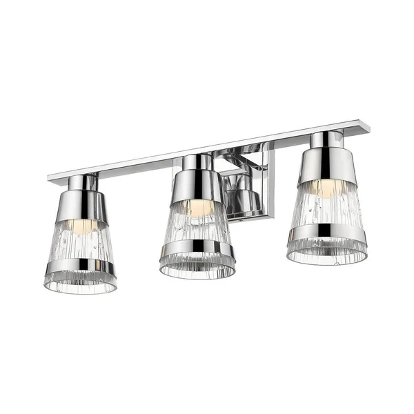 Z-Lite 1923-3V-CH-LED Ethos 3 Light Vanity, Chrome