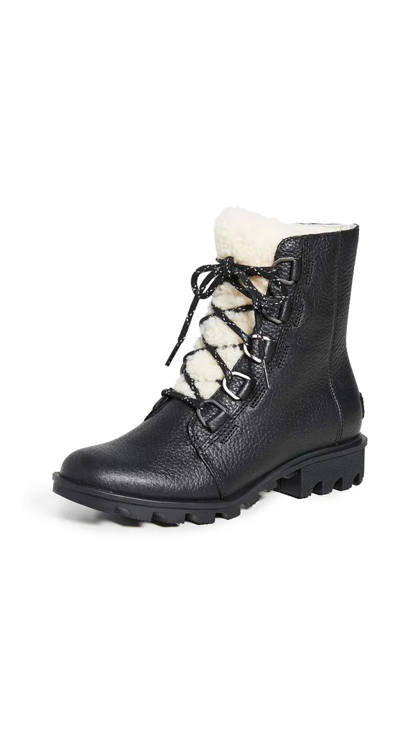 Sorel Phoenix Short Lace Cozy Boots Women's 2019 - 6.5 Black