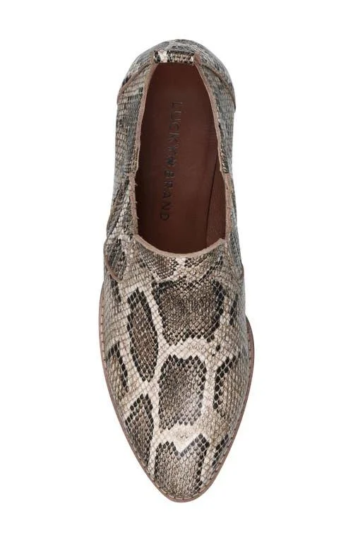 Lucky Brand Lenci Bootie 3345894 - 9 - Natural Print Leather