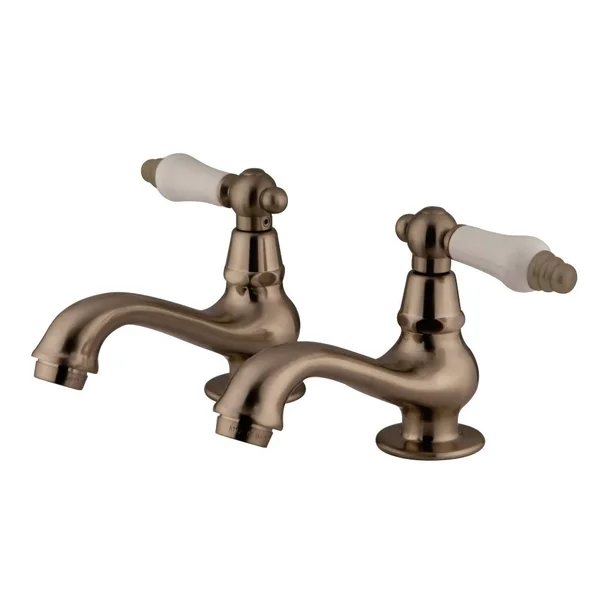 Kingston Brass Heritage Basin Faucet Set; Satin Nickel Ks1108pl