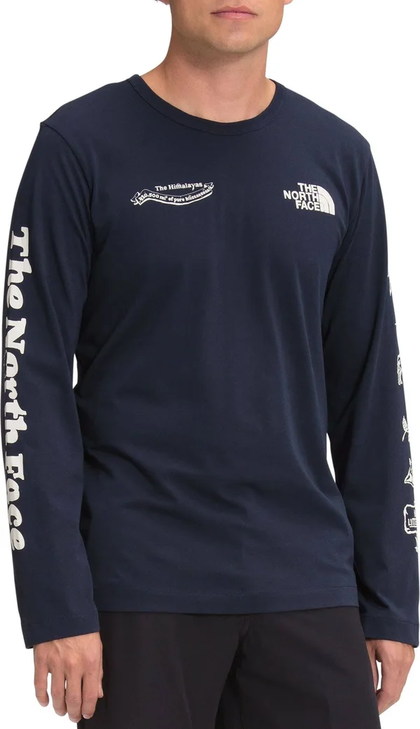 The North Face Men's Himalayan Bottle Long Sleeve T-Shirt - XXL, Aviator Navy