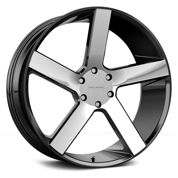 Milanni 472 Switchback 24x9.5 6x135 +30mm Black/Machined Wheel Rim