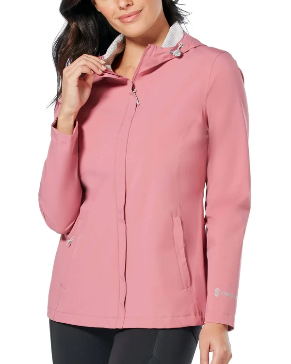Free Country Women's Roam X2O Packable Waterproof Jacket (Size L)