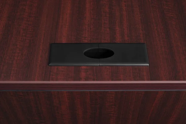 Legacy 66x22 L-Desk Shell with 47x22 Return Shell Mahogany