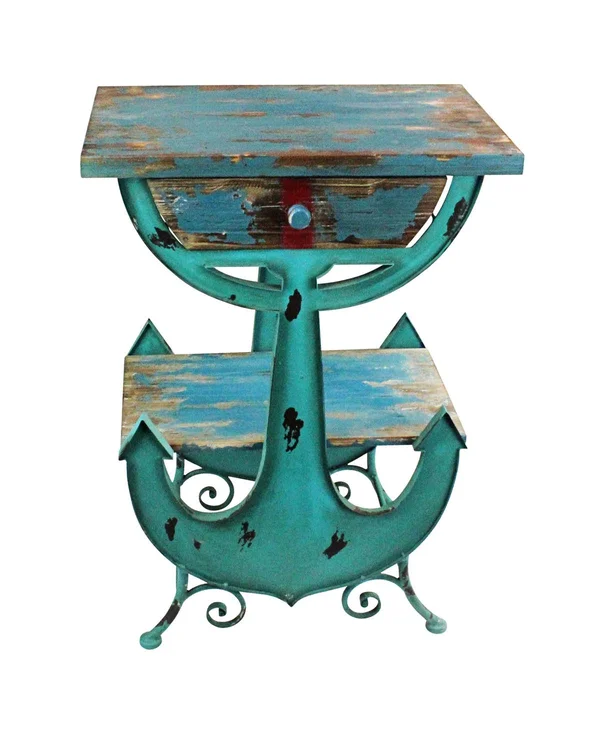 Design Toscano Anchors Aweigh Vintage Coastal Side Table