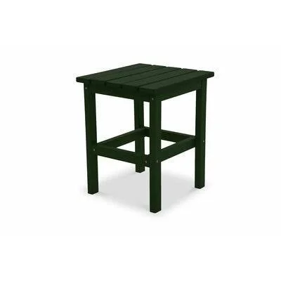 Parkside Plastic Side Table August Grove Color: Forest Green