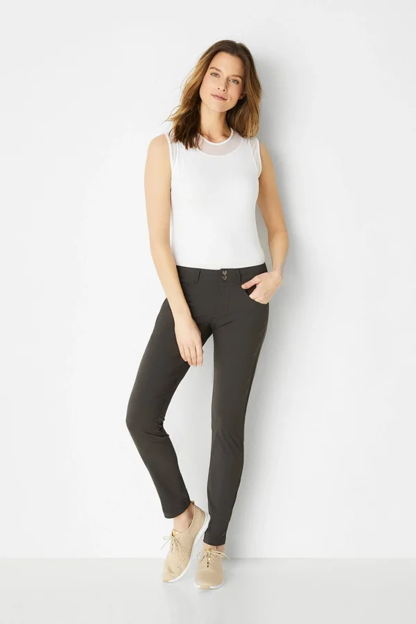 Luisa Skinny Jean Pant, Grey, M, Best Women's Travel Clothing