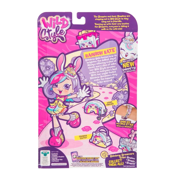 Shopkins Shoppies Wild Style Rainbow Kate Doll