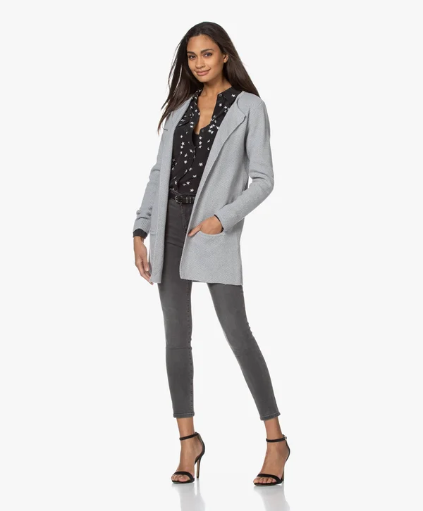 Equipment Slim Signature Silk Shirt - Black Star - L